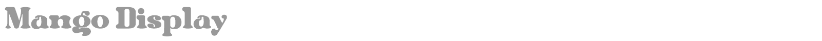 Mango Display font preview
